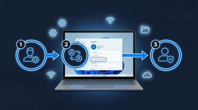 Cách đổi tài khoản Microsoft trên Win 11