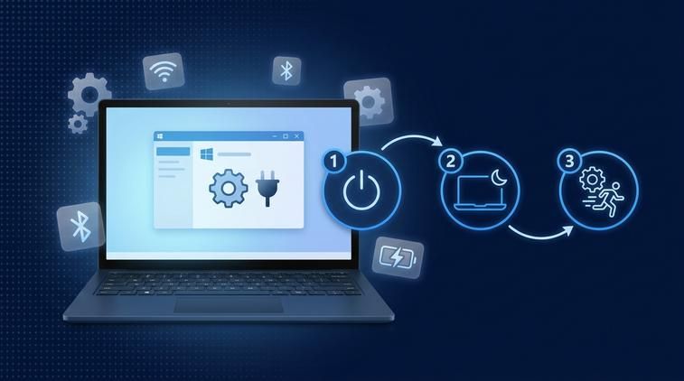 Cách gập laptop mà máy vẫn chạy Win 10 qua Power Options