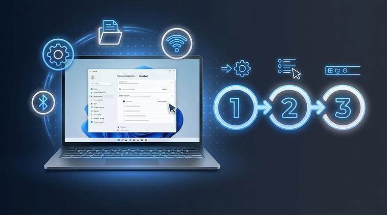 Chuyển icon taskbar Win 11 về góc trái (như Win 10)