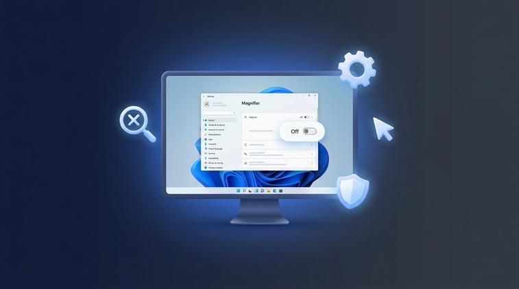 Tắt Magnifier ngay lập tức