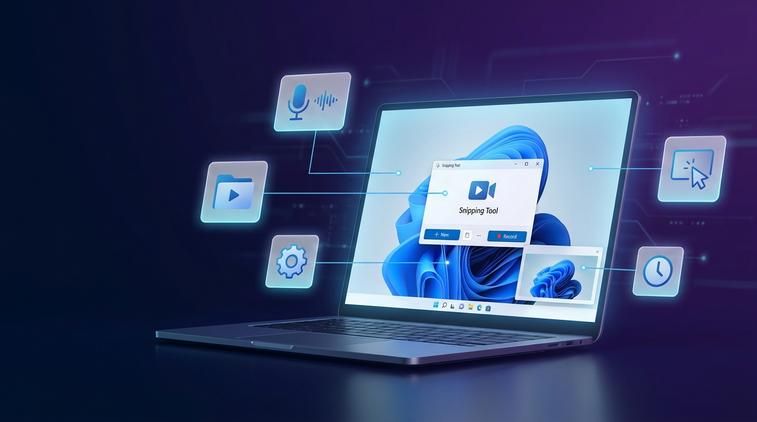 Quay video màn hình bằng Snipping Tool