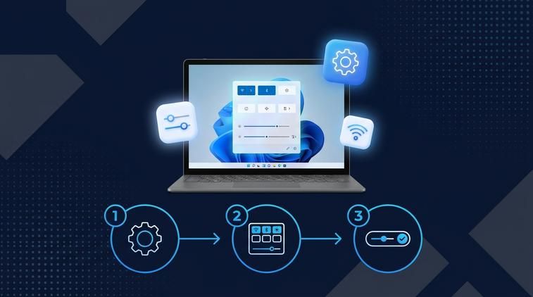 Chỉnh từ Quick Settings - cách nhanh nhất
