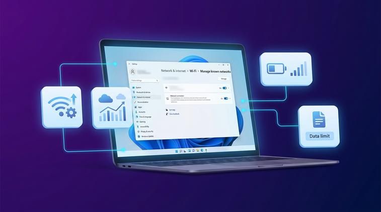Đặt WiFi là Metered Connection