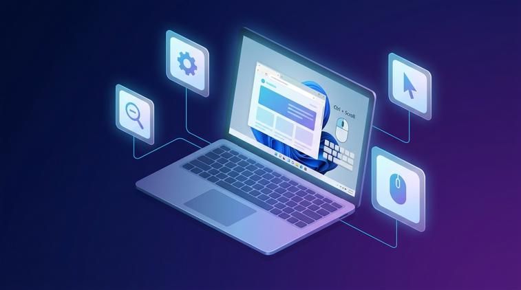 Ctrl + Scroll chuột để zoom out trong ứng dụng