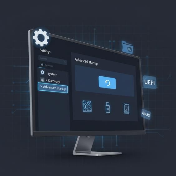 BIOS Win 11, UEFI và sự khác biệt so với Windows 10