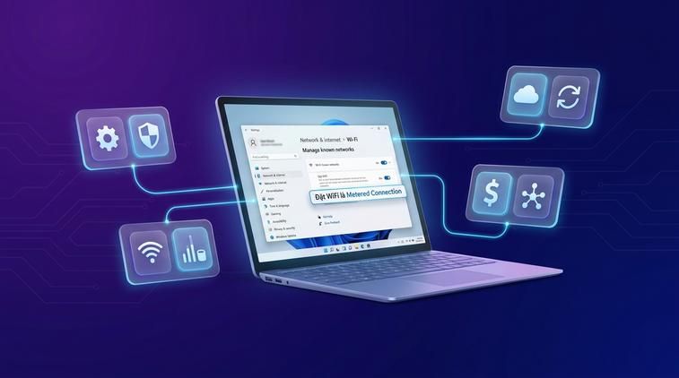 Đặt WiFi là Metered Connection