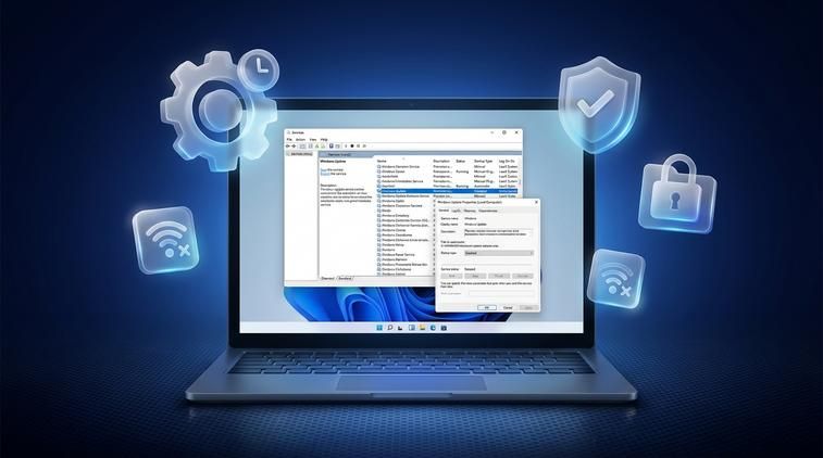 Tắt update Win 10 qua Services lâu hơn