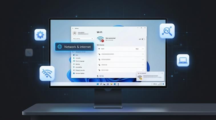 Máy tính không kết nối được WiFi Win 11 - các triệu chứng