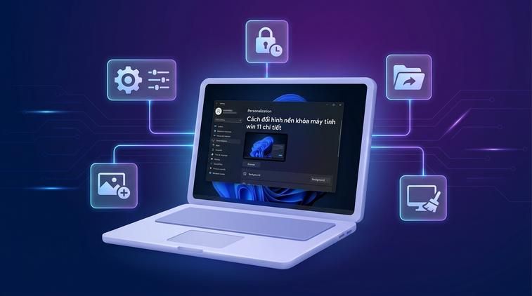 Cách đổi hình nền khóa máy tính win 11 chi tiết