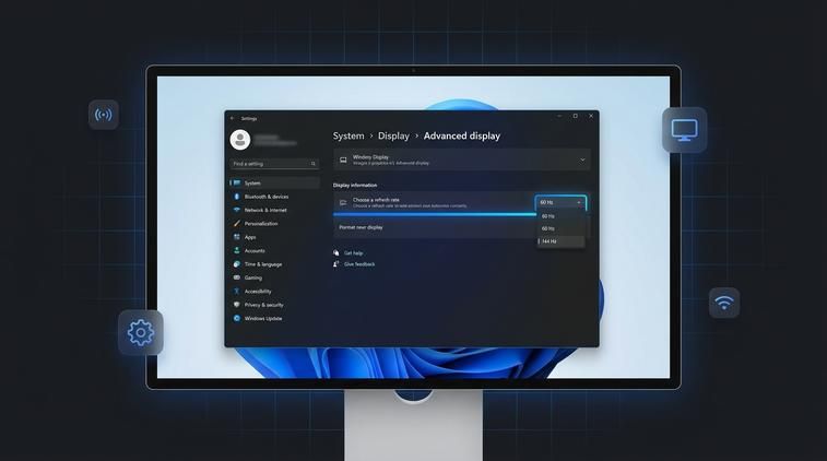 Hz màn hình là gì và tại sao cần chỉnh đúng trên Win 10?