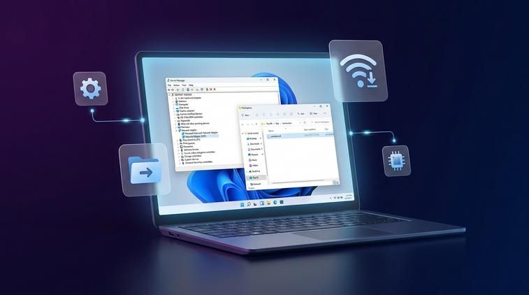 Cách cài driver WiFi bằng file .inf
