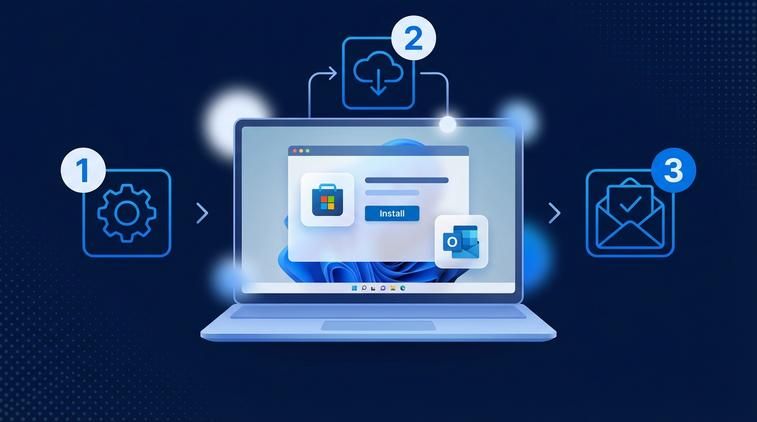 Cách cài Outlook trên máy tính Win 11