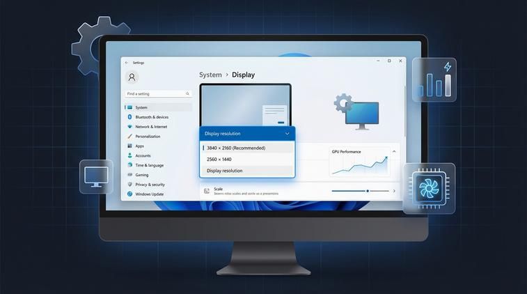 Độ phân giải màn hình ảnh hưởng đến chất lượng hình ảnh và hiệu năng GPU