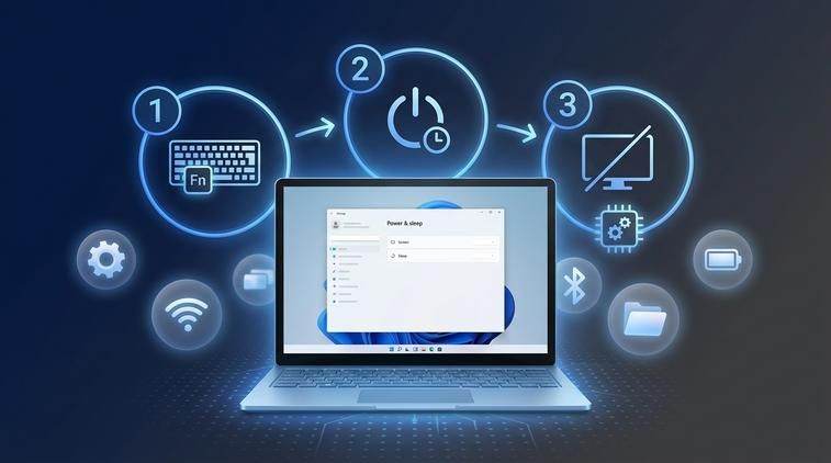 Cách tắt màn hình PC mà máy vẫn chạy Win 10 bằng phím tắt