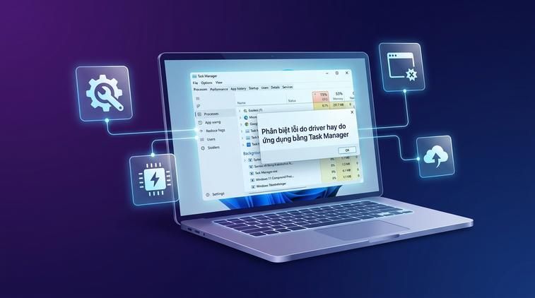 Phân biệt lỗi do driver hay do ứng dụng bằng Task Manager