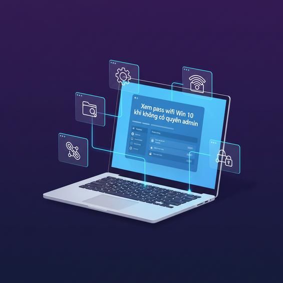 Xem pass wifi Win 10 khi không có quyền admin