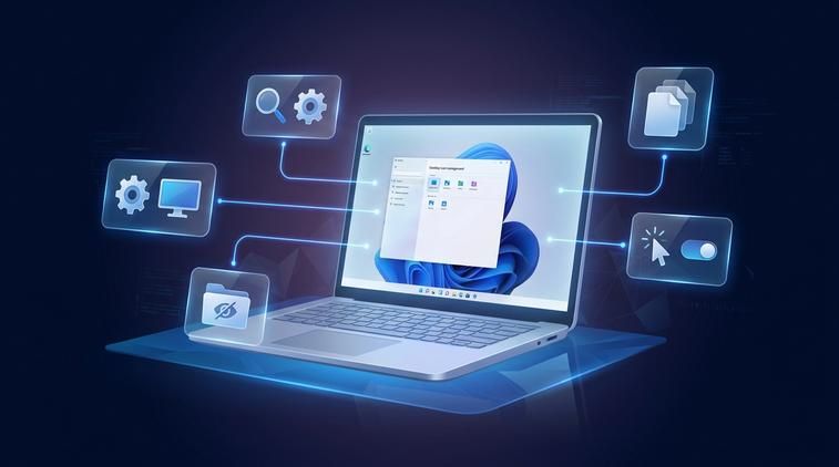 Ẩn icon trên desktop Win 10 để màn hình sạch sẽ hơn