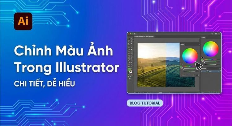 Chỉnh màu ảnh trong Illustrator chi tiết, dễ hiểu
